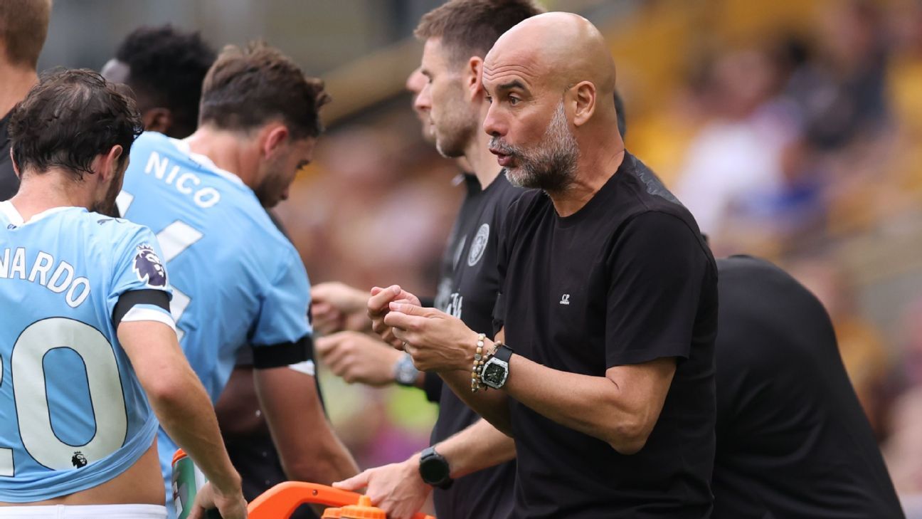 Guardiola cobra saídas no Manchester City após goleada de estreia na Premier League - Imagem do artigo