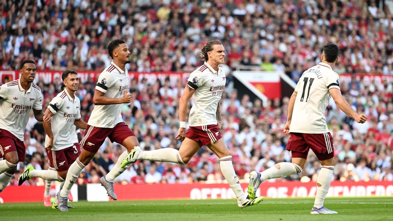 Arsenal estreia com vitória em Old Trafford enquanto United volta a falhar - Imagem do artigo