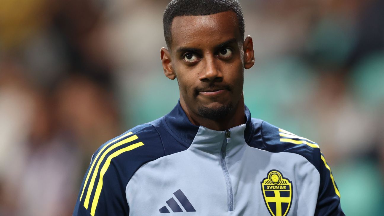Técnico da Suécia justifica ausência de Isak em empate com a Eslovênia - Imagem do artigo