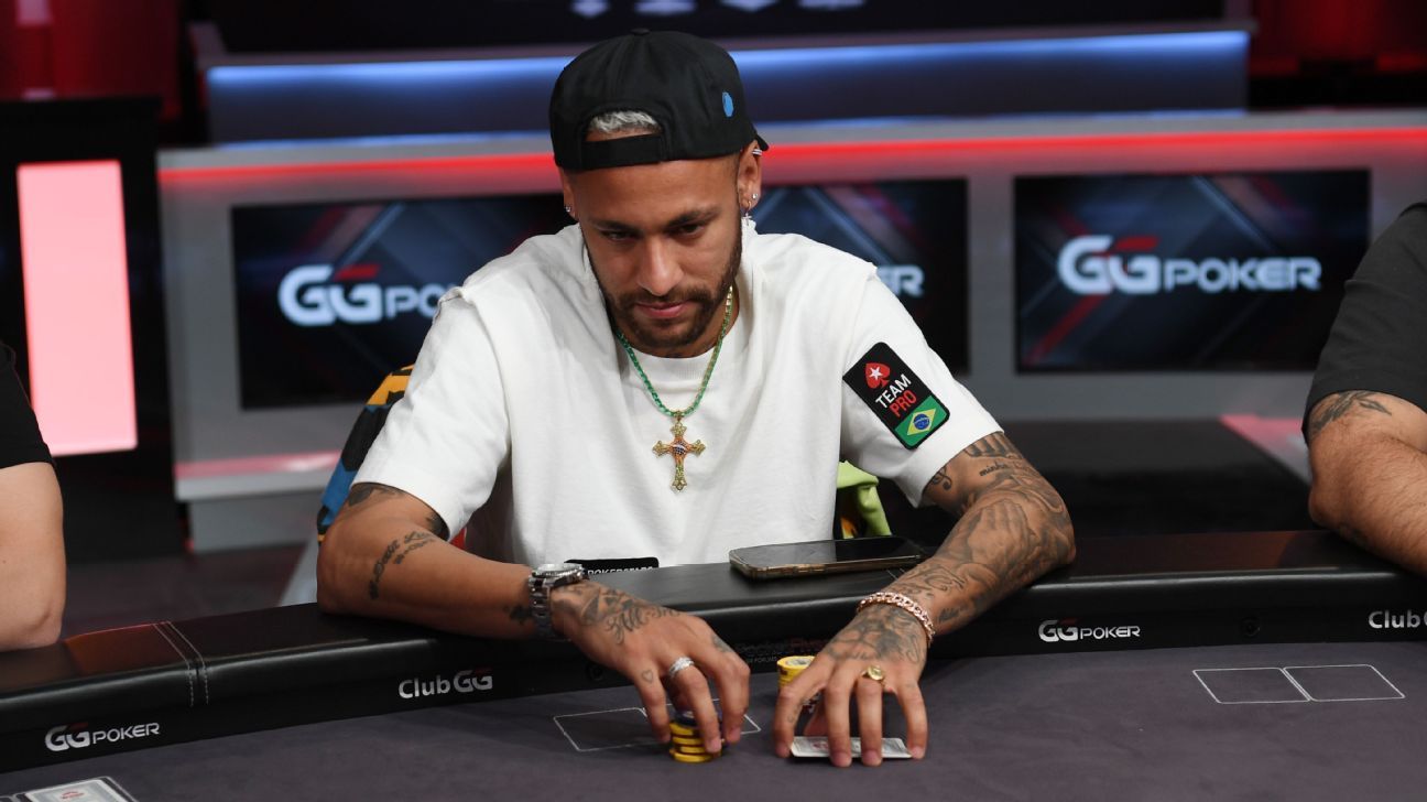 Neymar cai em sétimo e encerra participação na mesa final de torneio on-line de poker - Imagem do artigo