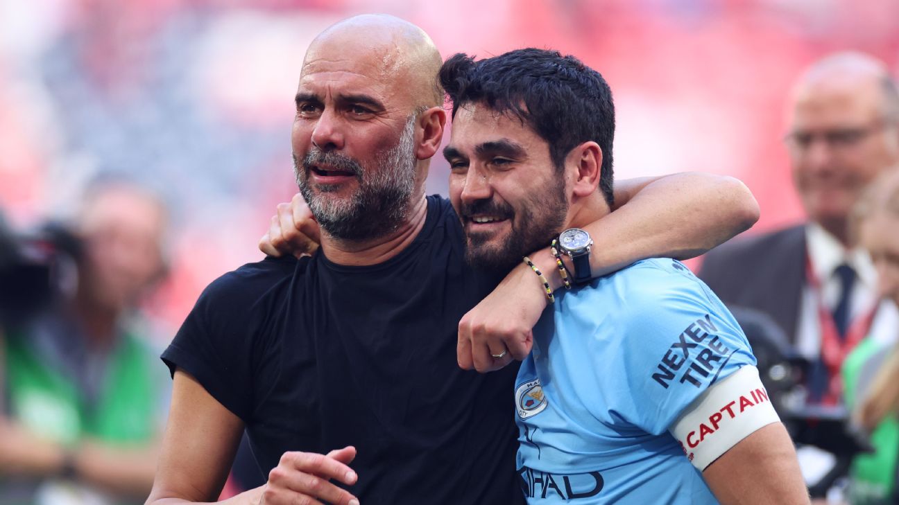 Gündogan agradece Guardiola por “tudo” no futebol após trocar o City pelo Galatasaray - Imagem do artigo