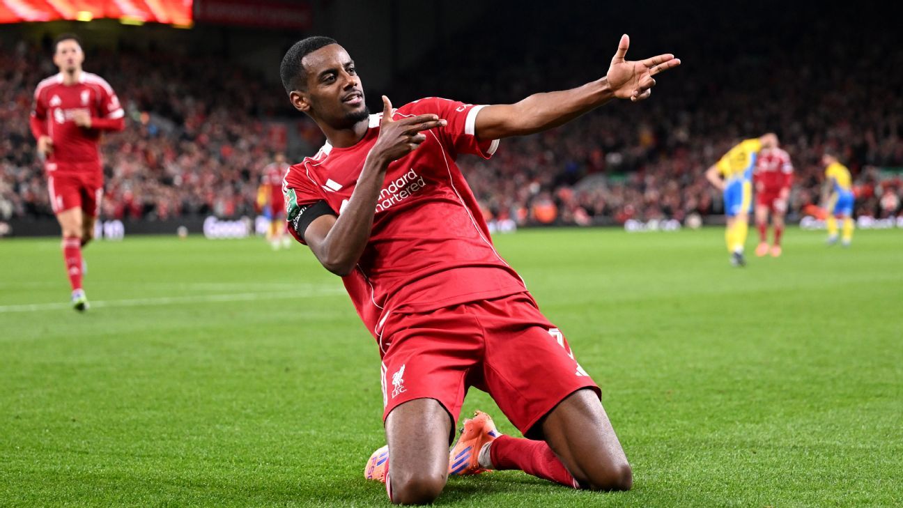 Isak marca no primeiro minuto e Liverpool avança na Copa da Liga com vitória sobre o Southampton - Imagem do artigo