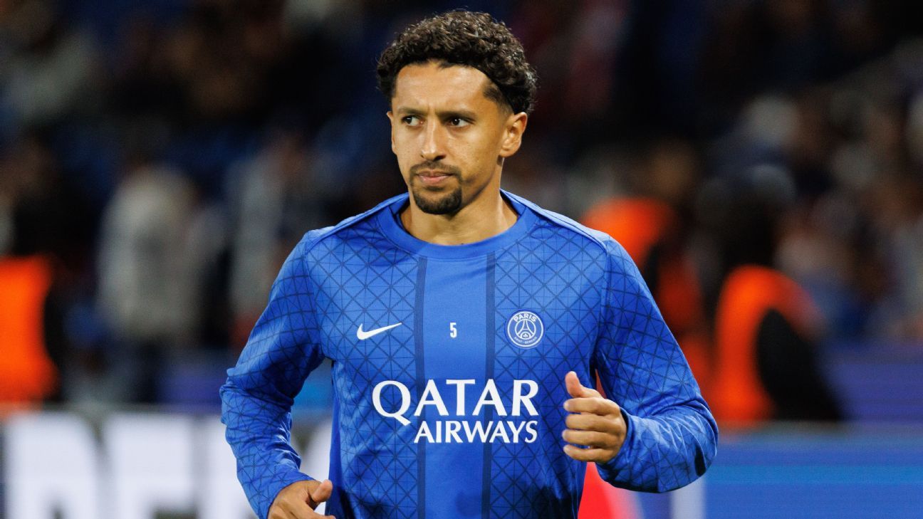 Lesão de Marquinhos amplia problemas médicos do PSG antes de enfrentar o Barcelona - Imagem do artigo