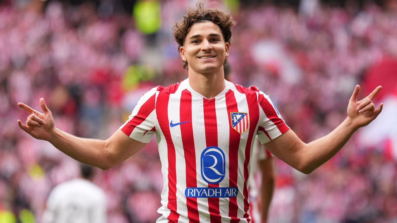Álvarez anota dois, Atlético goleia o Real em dérbi e faz Simeone chorar - Imagem do artigo