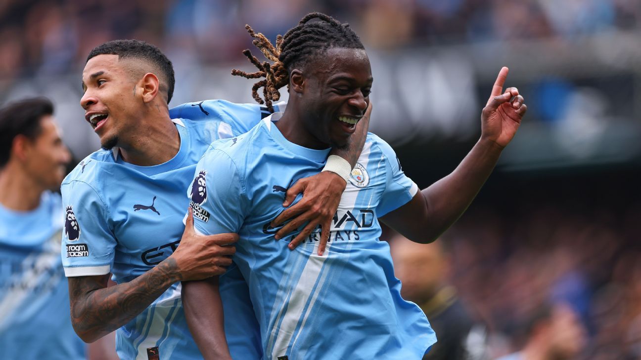 Guardiola comemora evolução de Doku após 5 a 1 do Manchester City sobre o Burnley - Imagem do artigo