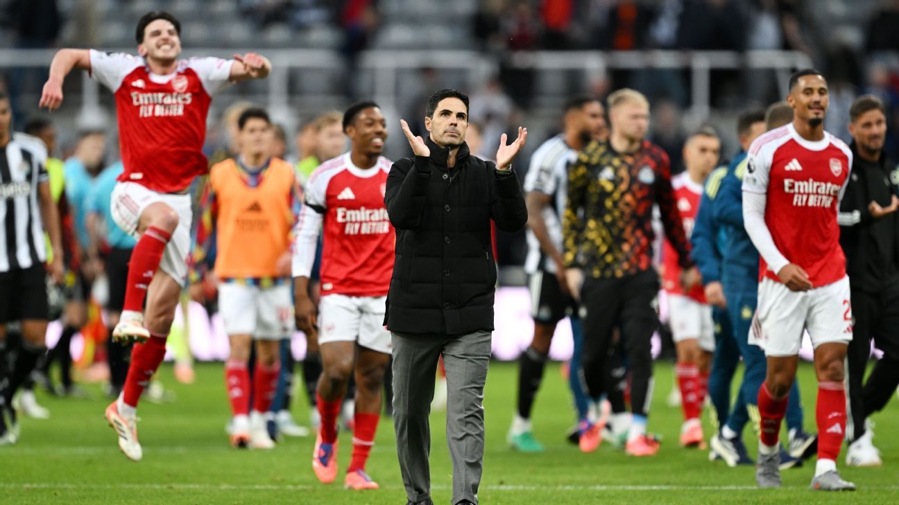 Arteta exalta virada do Arsenal em Newcastle e diz que equipe mostrou “quanto quer vencer” - Imagem do artigo