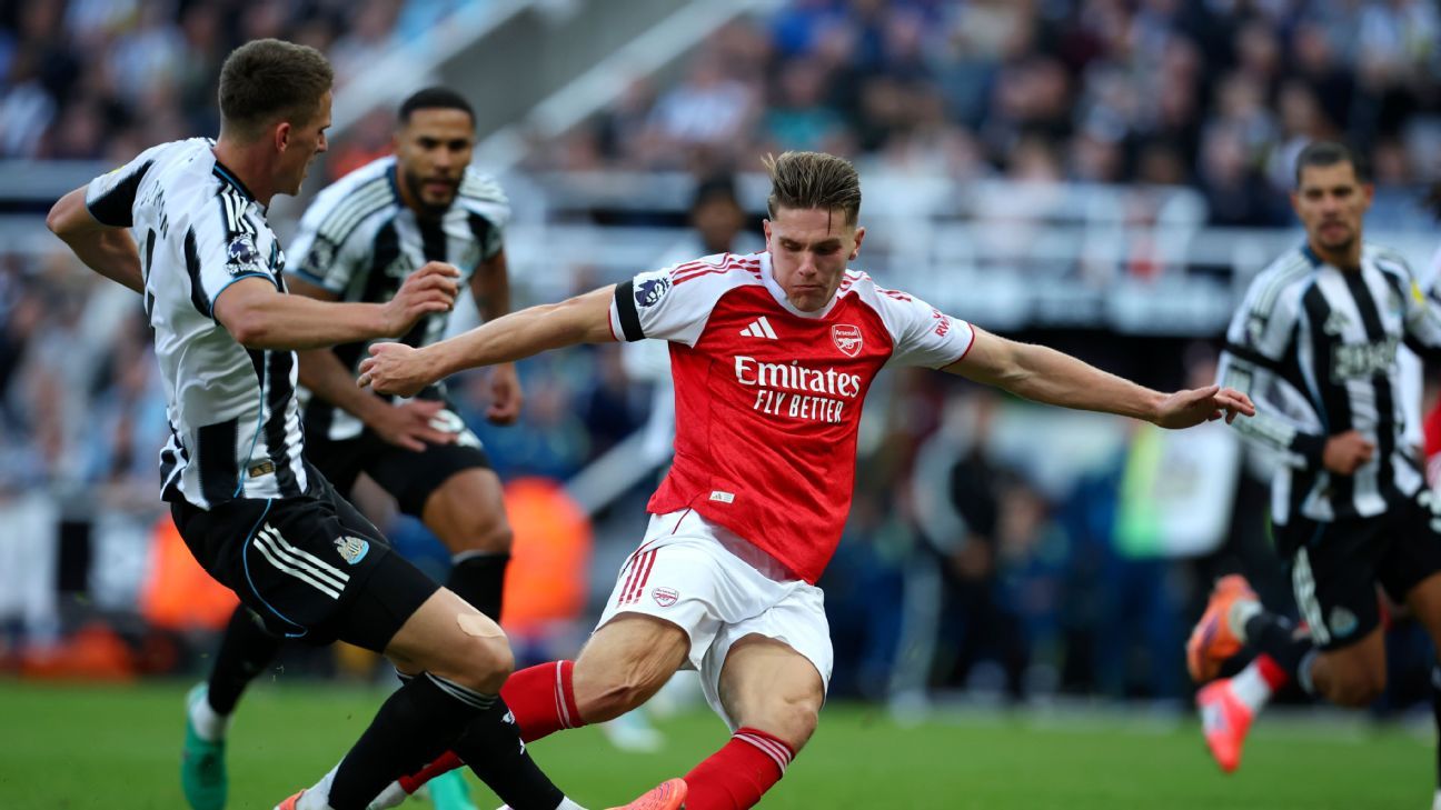 Arteta exalta Gyökeres e diz que atacante ainda está longe do auge no Arsenal - Imagem do artigo