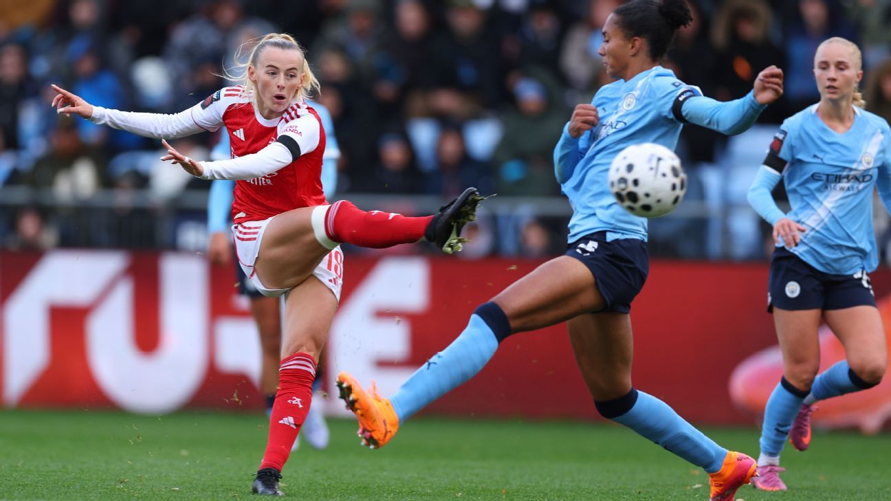 Derrota para o Manchester City complica campanha do Arsenal na WSL - Imagem do artigo