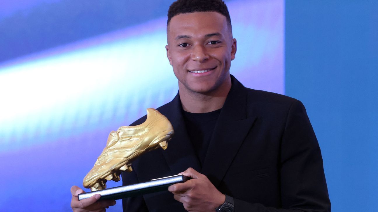Mbappé recebe Chuteira de Ouro e projeta longa permanência no Real Madrid - Imagem do artigo