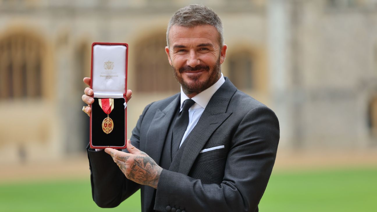 David Beckham recebe título de cavaleiro em cerimônia no Castelo de Windsor - Imagem do artigo