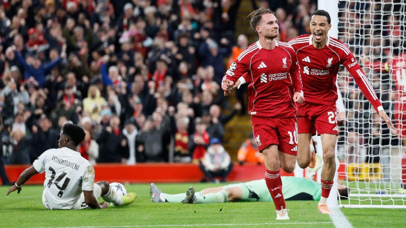 Liverpool vence Real Madrid com gol de Mac Allister; Bayern supera PSG em Paris - Imagem do artigo