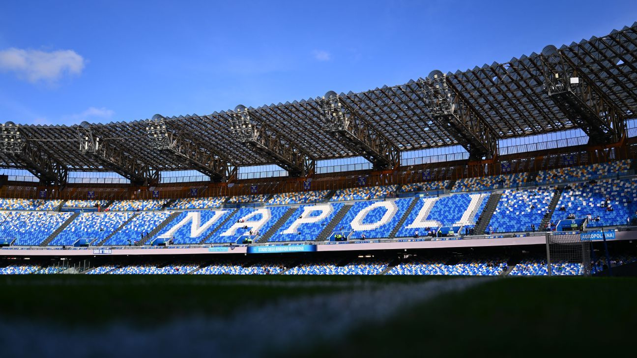 Presidente do Napoli chama estádio Diego Armando Maradona de “lixão” e cobra permissão para construir nova arena - Imagem do artigo