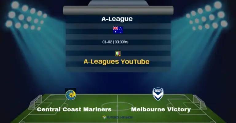 Central Coast Mariners x Melbourne Victory: Onde assistir, Canais de transmissão e horário: A-League