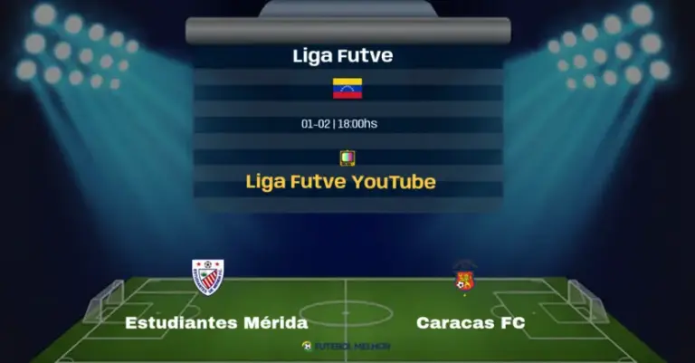 Estudiantes Mérida x Caracas FC: Onde assistir, Canais de transmissão e horário: Liga Futve