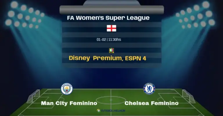 Man City Feminino x Chelsea Feminino: Onde assistir, Canais de transmissão e horário: FA Women’s Super League
