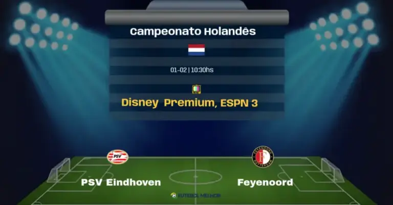 PSV Eindhoven x Feyenoord: Onde assistir, Canais de transmissão e horário: Campeonato Holandês