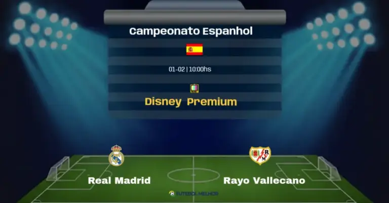 Real Madrid x Rayo Vallecano: Onde assistir, Canais de transmissão e horário: Campeonato Espanhol