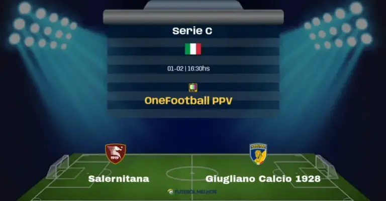 Salernitana x Giugliano Calcio 1928: Onde assistir, Canais de transmissão e horário: Serie C