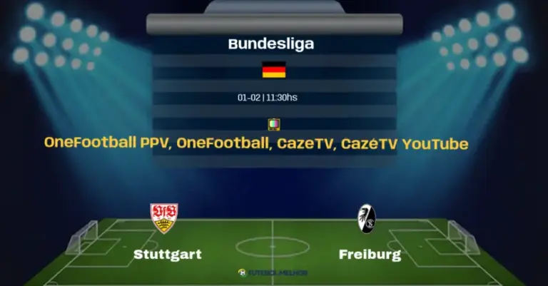Stuttgart x Freiburg: Onde assistir, Canais de transmissão e horário: Bundesliga