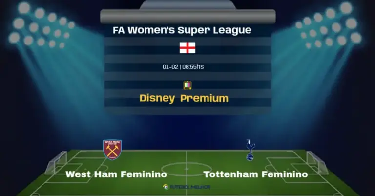 West Ham Feminino x Tottenham Feminino: Onde assistir, Canais de transmissão e horário: FA Women’s Super League