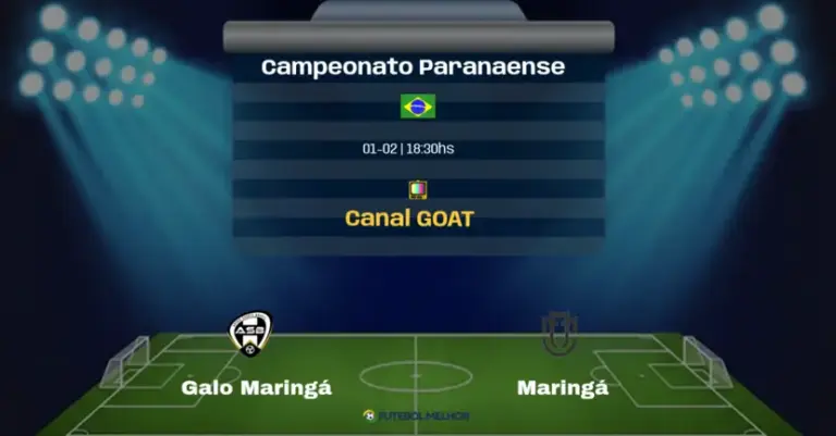 Galo Maringá x Maringá: Onde assistir, Canais de transmissão e horário: Campeonato Paranaense