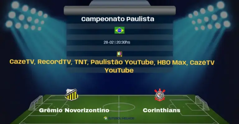 Grêmio Novorizontino x Corinthians: Onde assistir, Canais de transmissão e horário: Campeonato Paulista