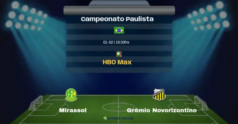 Mirassol x Grêmio Novorizontino: Onde assistir, Canais de transmissão e horário: Campeonato Paulista