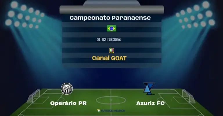Operário PR x Azuriz FC: Onde assistir, Canais de transmissão e horário: Campeonato Paranaense