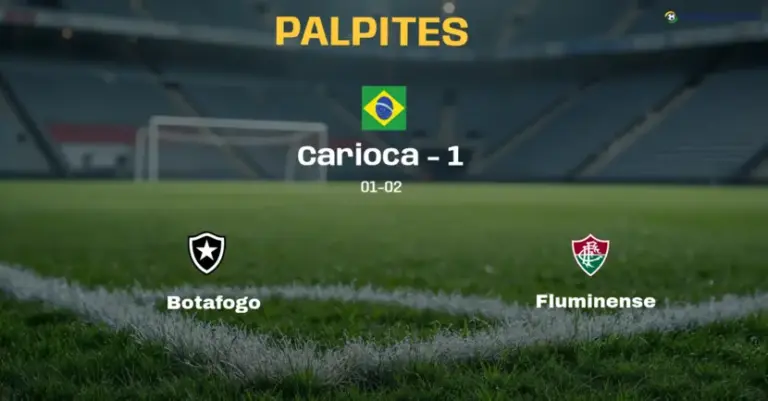 Palpite e Prognóstico Botafogo x Fluminense: estatísticas e análise do confronto (Carioca – 1)