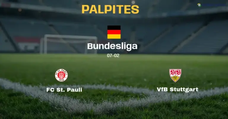 Palpite e Prognóstico FC St. Pauli x VfB Stuttgart: estatísticas e análise do confronto (Bundesliga)