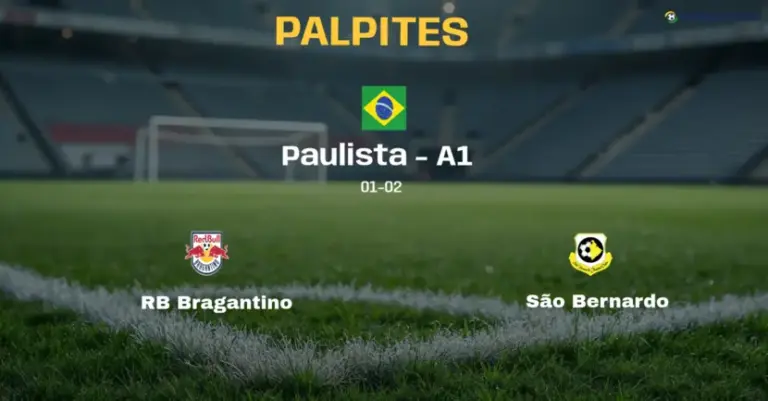 Palpite e Prognóstico RB Bragantino x São Bernardo: estatísticas e análise do confronto (Paulista – A1)