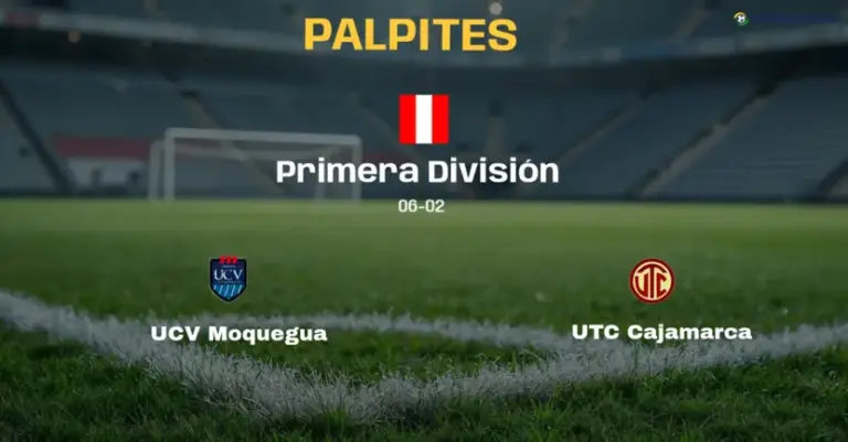 Palpite e Prognóstico UCV Moquegua x UTC Cajamarca: estatísticas e análise do confronto (Primera División)