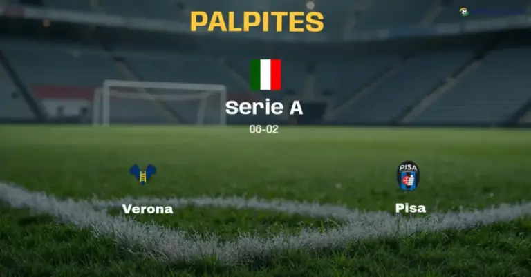 Palpite e Prognóstico Verona x Pisa: estatísticas e análise do confronto (Serie A)