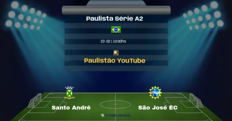 Santo André x São José EC: Onde assistir, Canais de transmissão e horário: Paulista Série A2