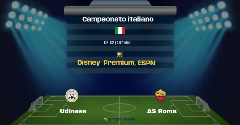 Udinese x AS Roma: Onde assistir, Canais de transmissão e horário: Campeonato italiano