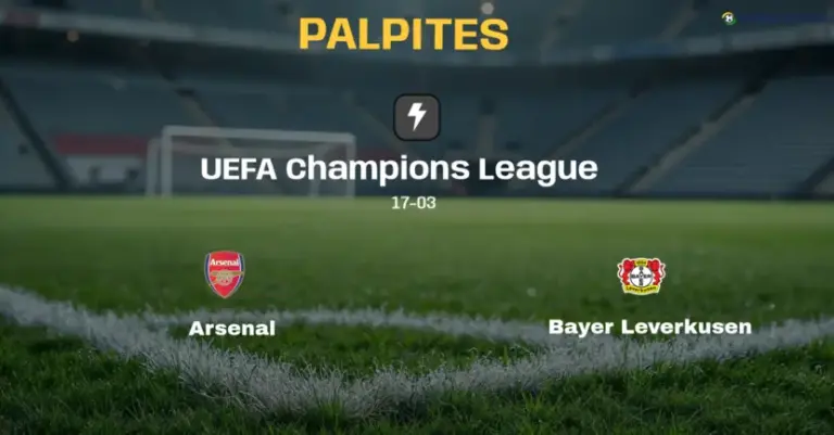 Palpite e Prognóstico Arsenal x Bayer Leverkusen: estatísticas e análise do confronto (UEFA Champions League)