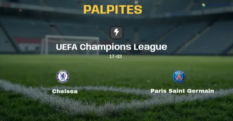 Palpite e Prognóstico Chelsea x Paris Saint Germain: estatísticas e análise do confronto (UEFA Champions League)