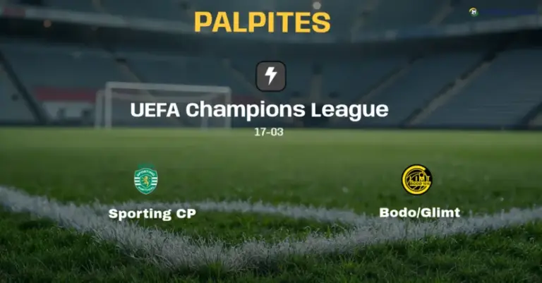 Palpite e Prognóstico Sporting CP x Bodo/Glimt: estatísticas e análise do confronto (UEFA Champions League)